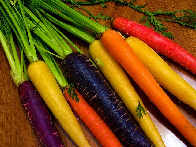 Необычные сорта разноцветной моркови